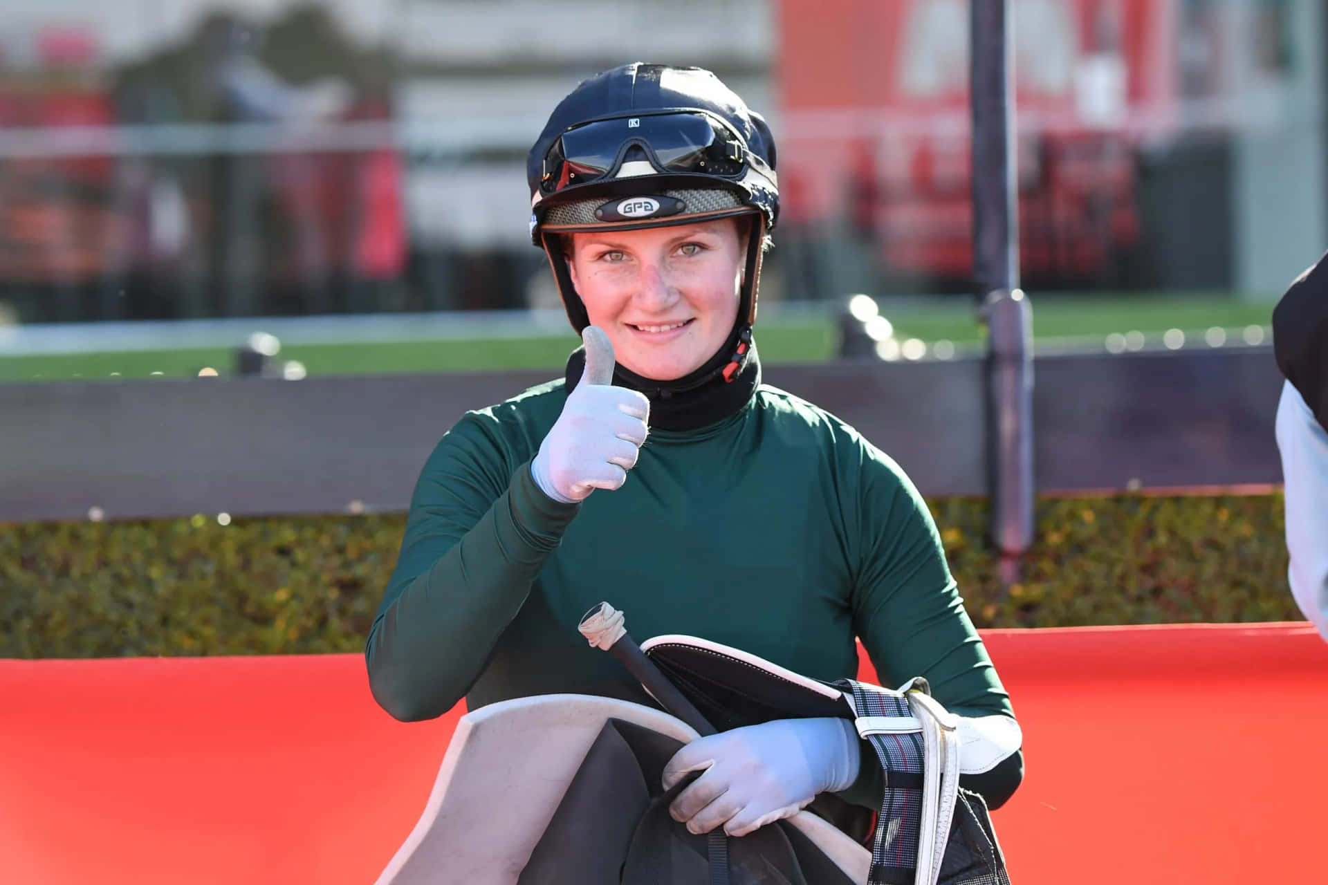 Jamie Kah In Action On The Racetrack Wallpaper