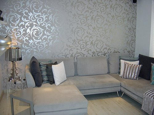 Elegant Grey Wallpaper Living Room Post on Brunch at Saks