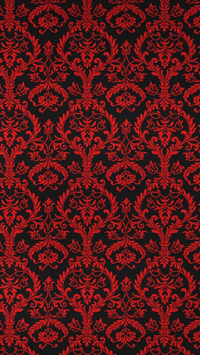 Multi Color Pattern Red iPhone Wallpaper