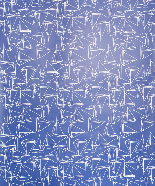 Set Sail Wallpaper Sheet Navy Beach Style By Kimberly