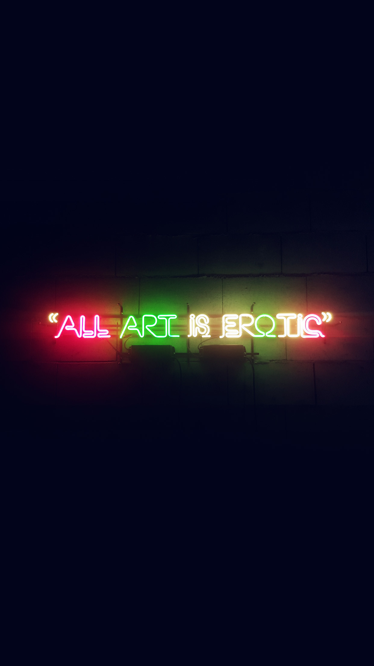 Neon Lights iPhone Wallpaper