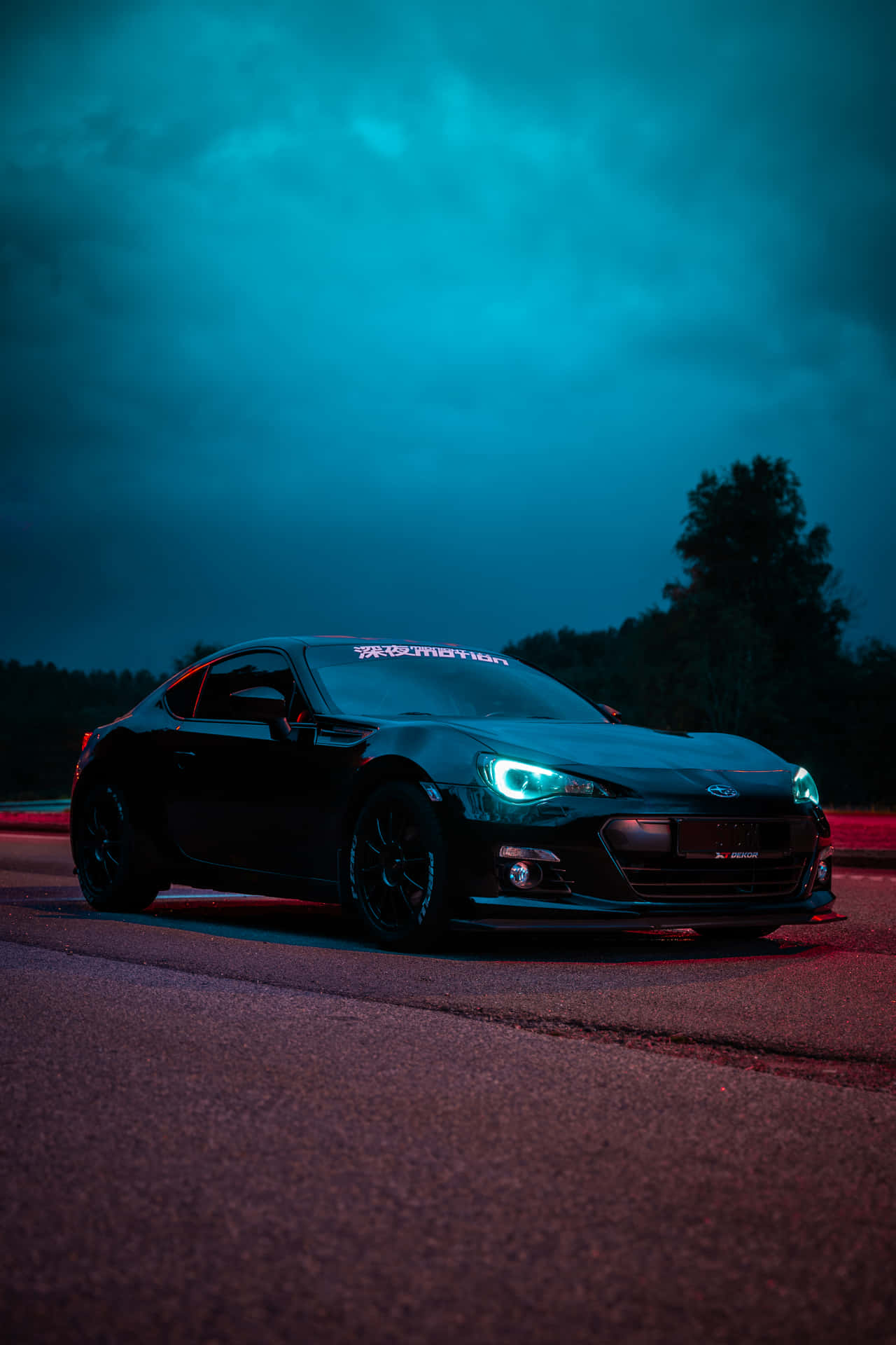 Sporty Blue Car Wallpaper