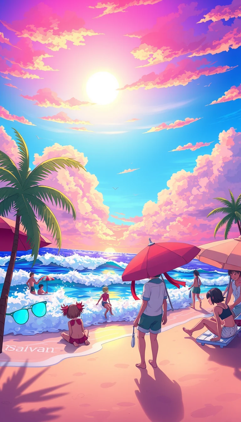 Anime Beach Wallpaper