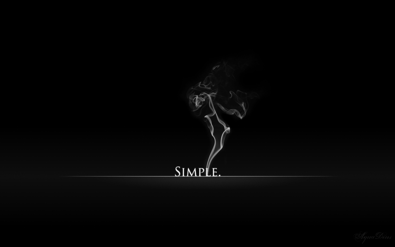 Simple Black And White By Aquadeus Wallpaper