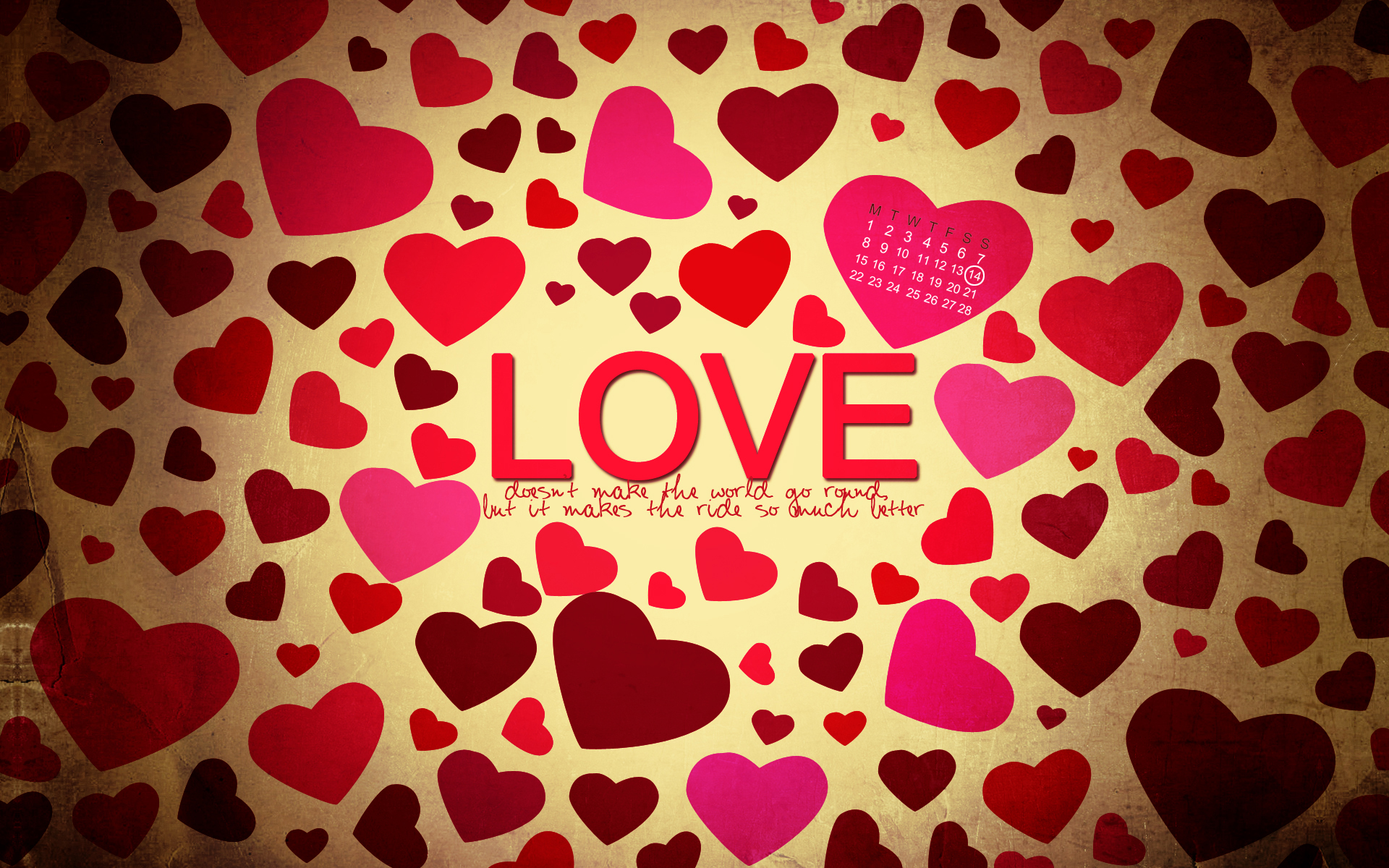 Countless Love Hearts Wallpaper HD