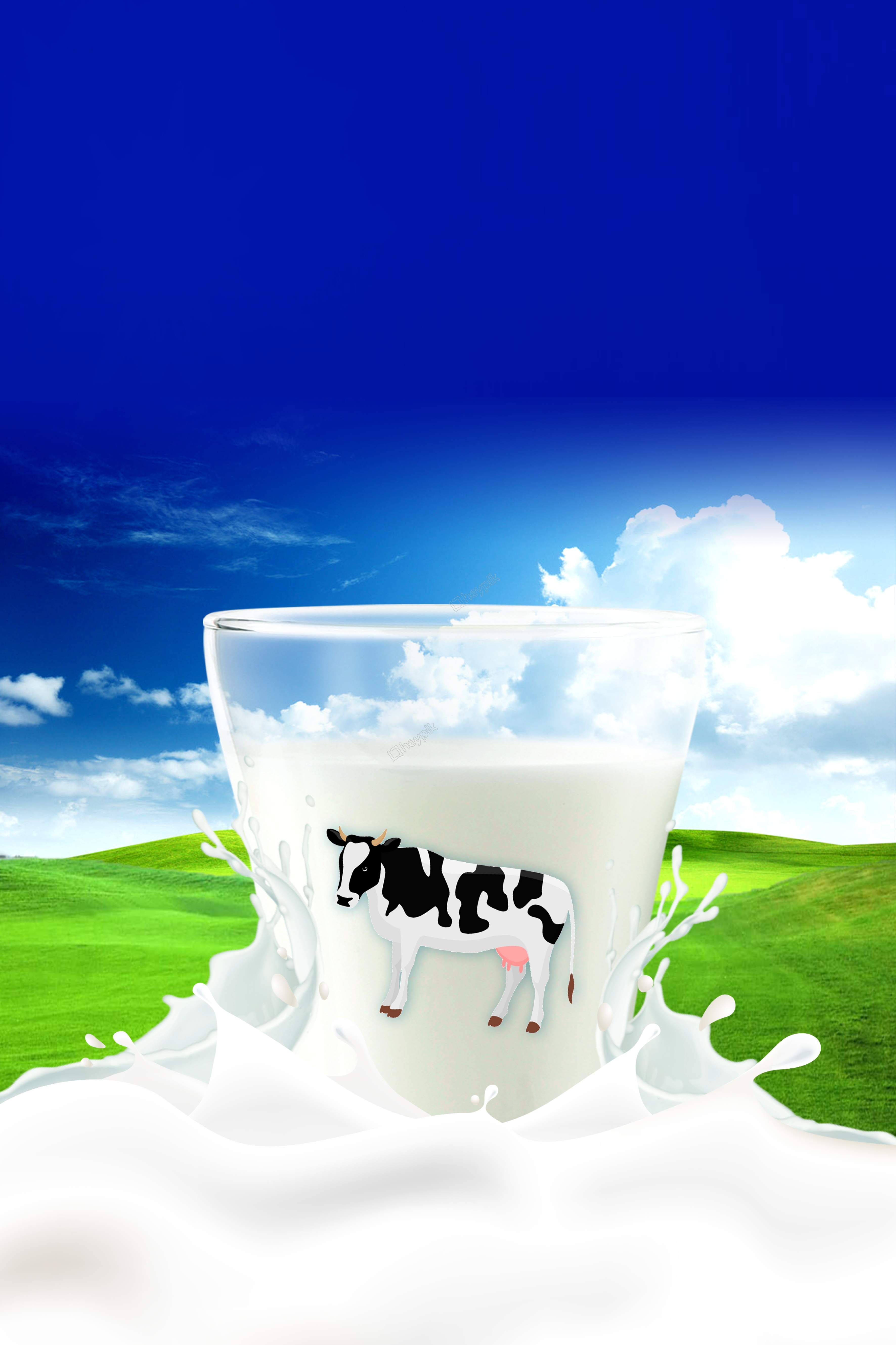 Free download Some Dairy Products Shot On Reflective White Background ...