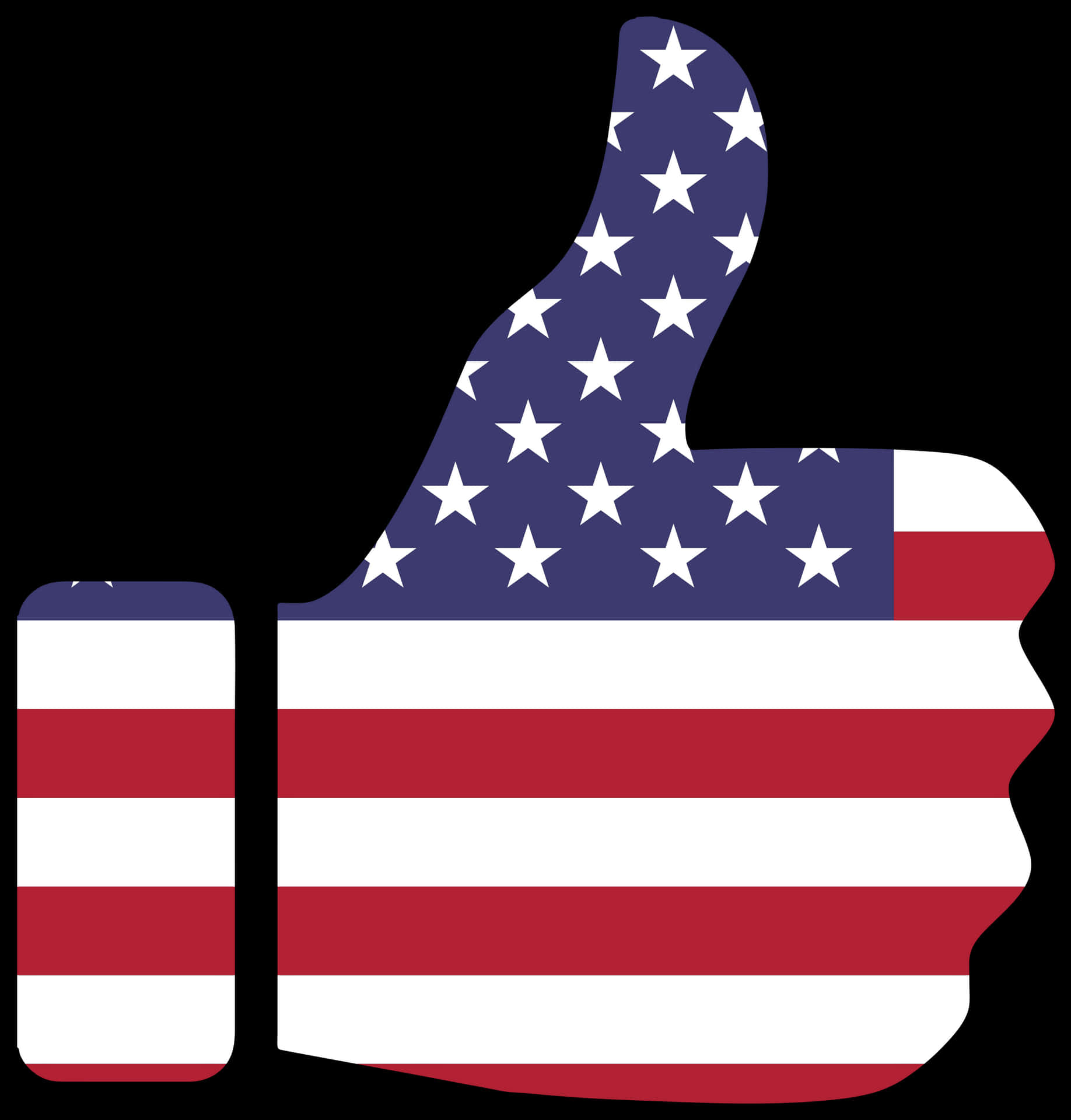 American Flag Thumbs Up Wallpaper