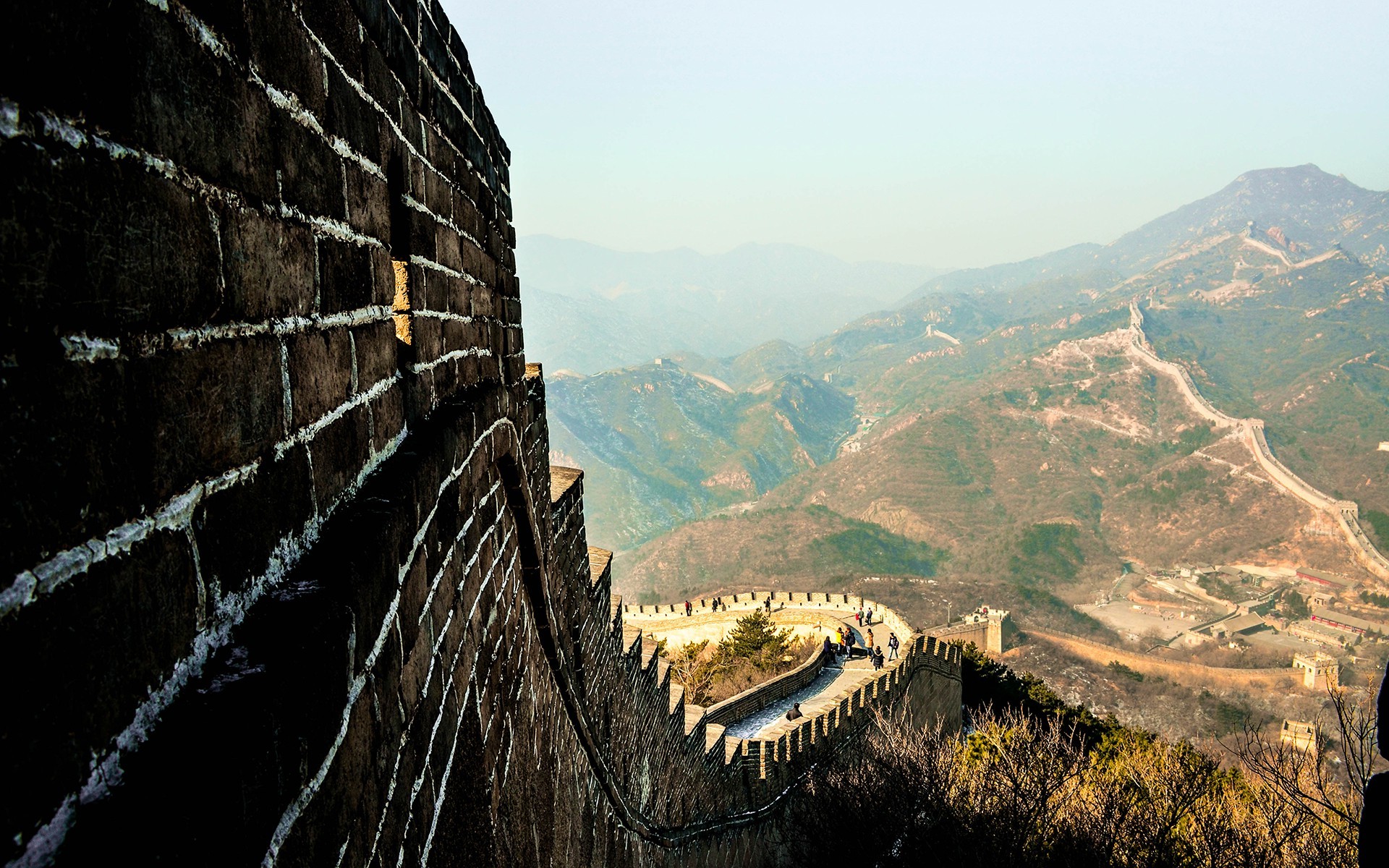 Great Wall Of China Landscape Wallpaper HD Desktop And