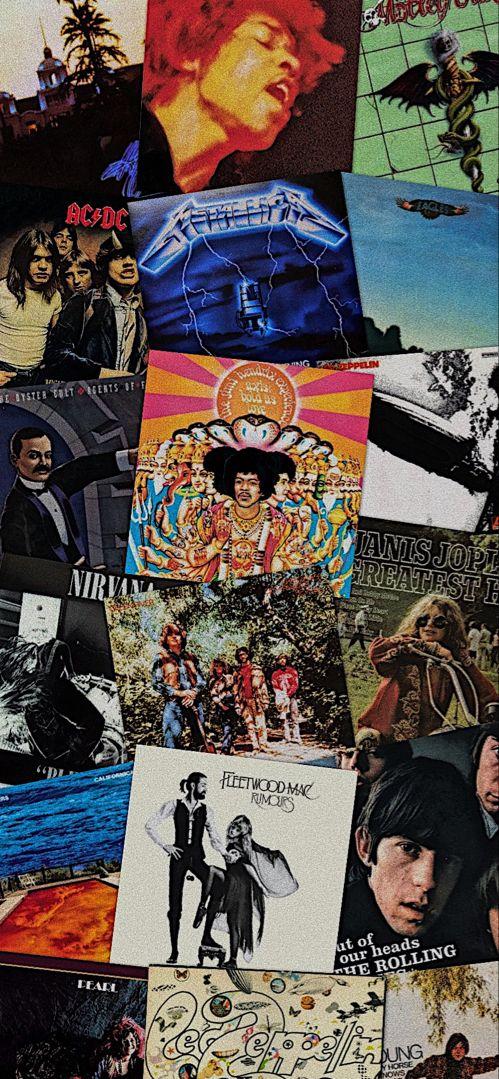 Essential Rock Album Wallpaper Album cover wallpaper collage