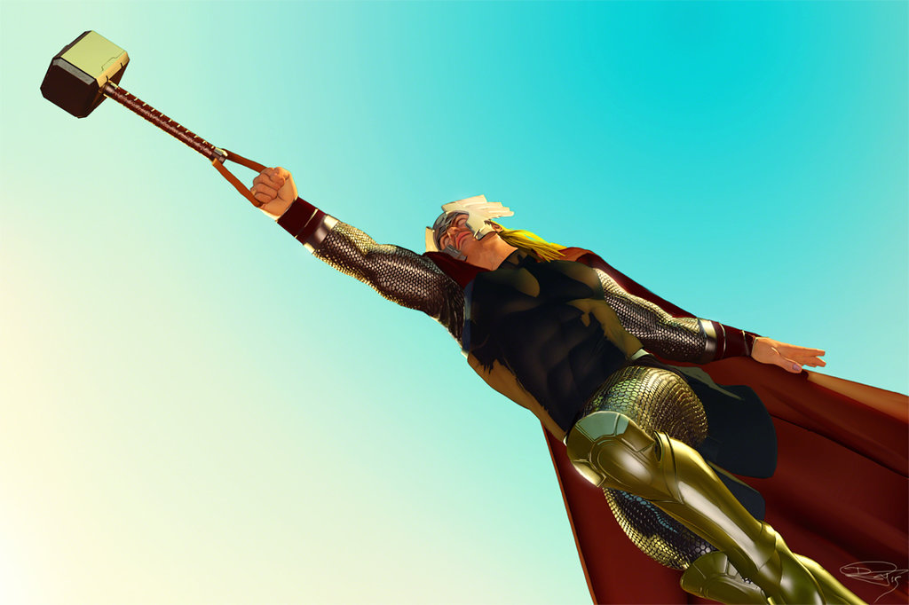 The Mighty Thor Viiii By Danielmurrayart