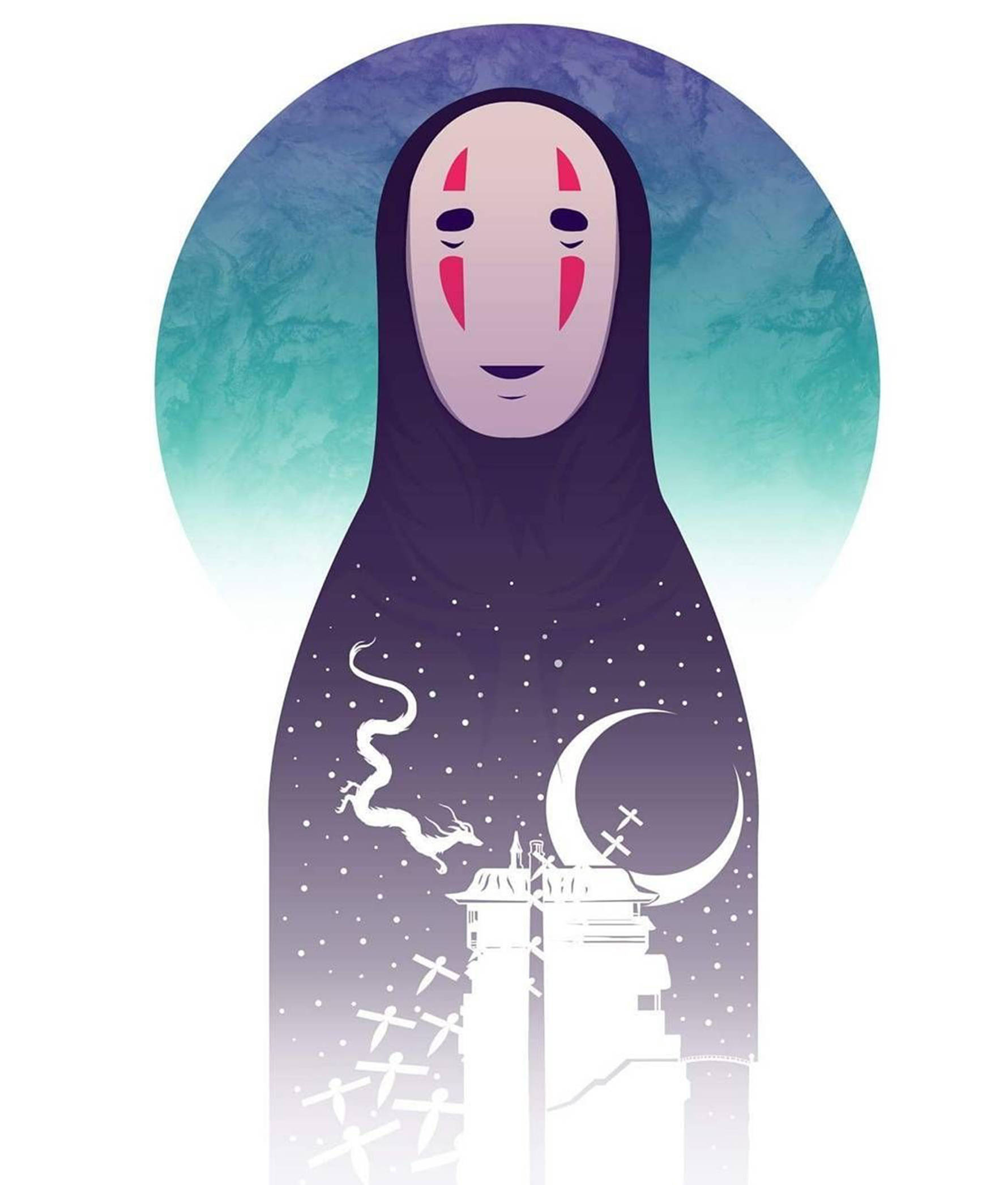 No Face Digital Drawing Y9as0od3sbefzo9u Wallpaper