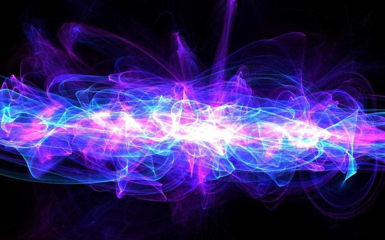 Cosmic Electric Explosion Banner Wallpaper