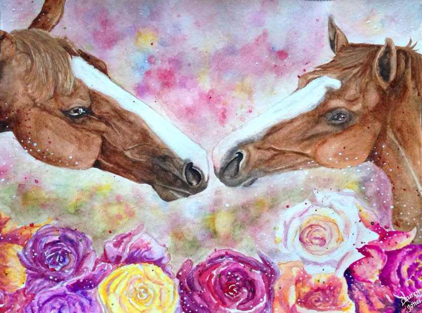 Valentine Horses By Skyla Snow