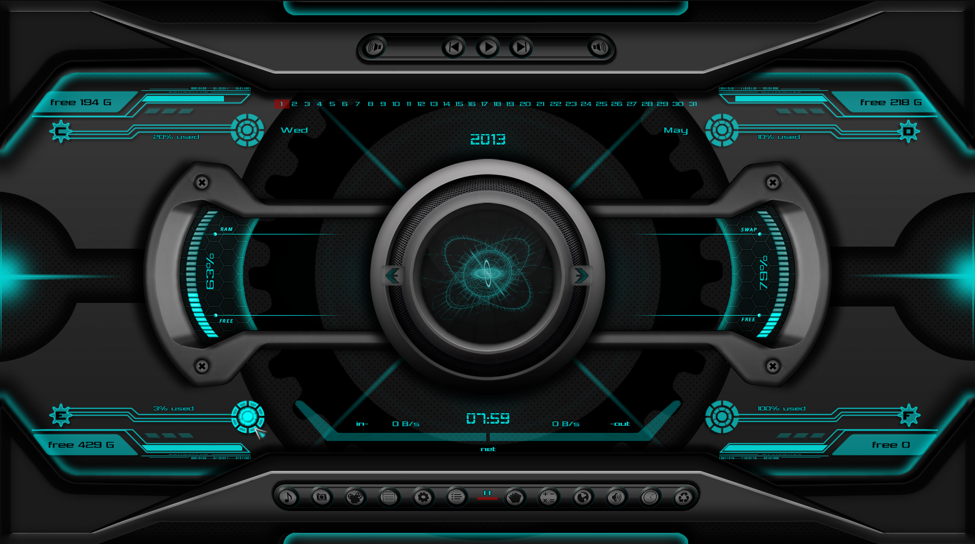 Rainmeter Skin By Blackeye Beast