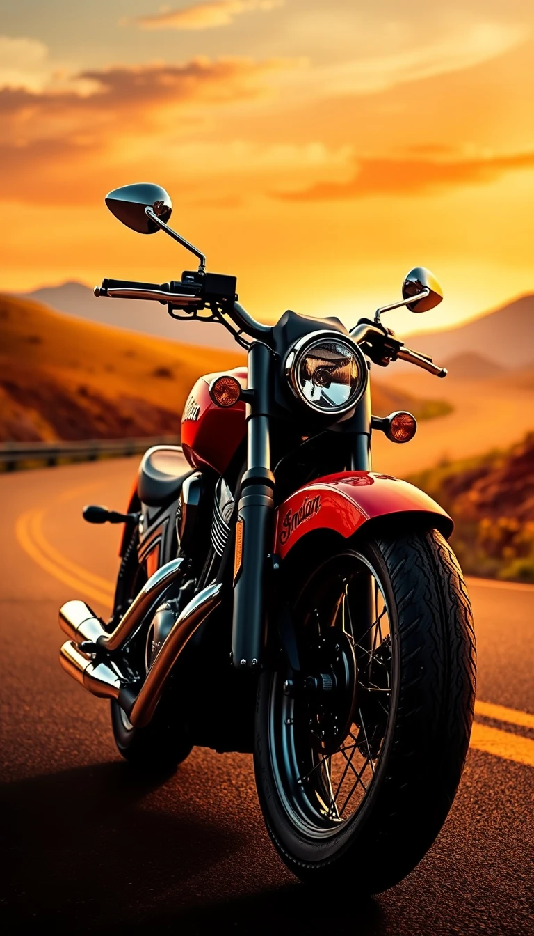 Indian Motorcycle Scout Phone Wallpaper