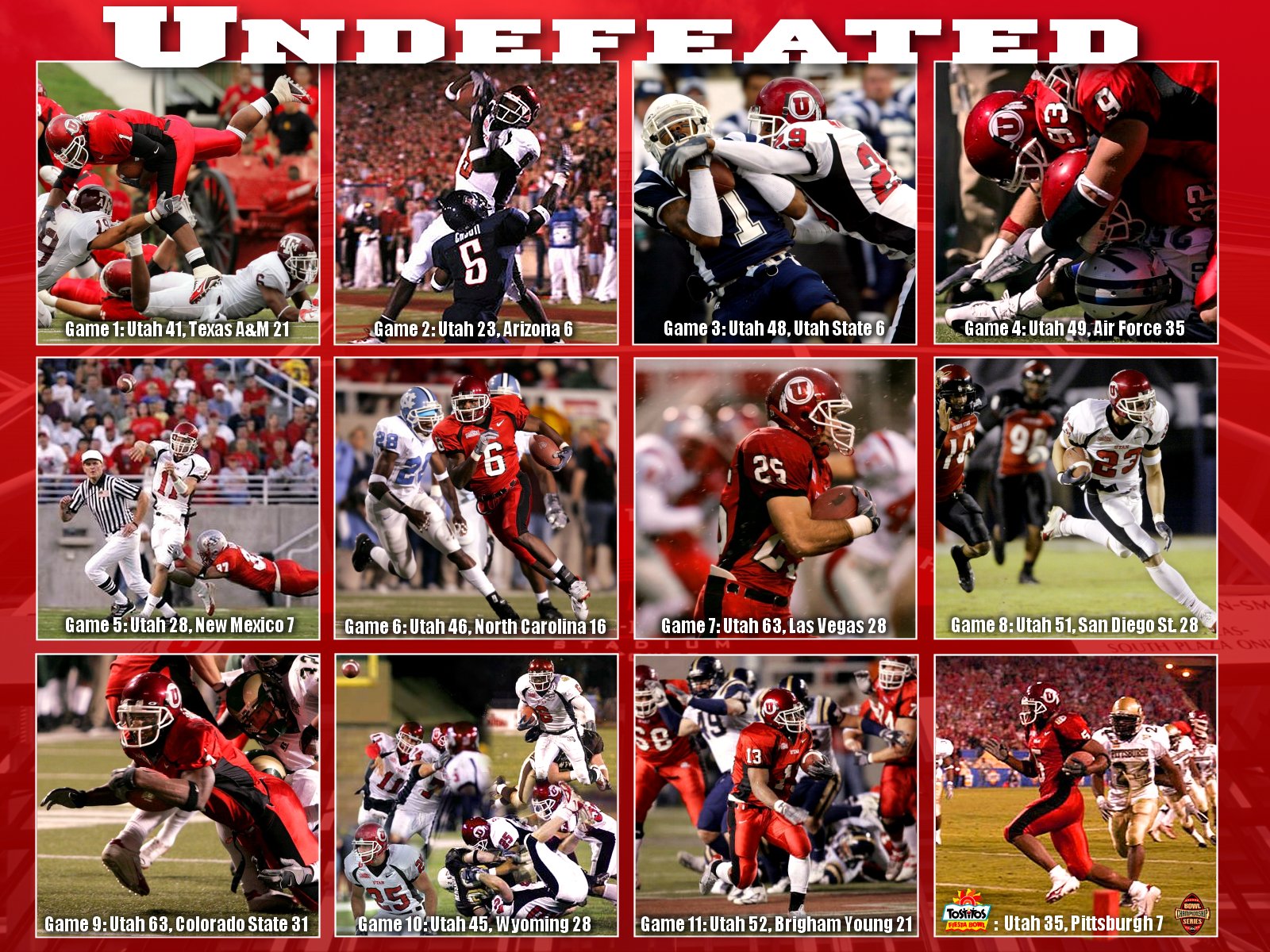 2004 Utah Football Undefeated Wallpaper