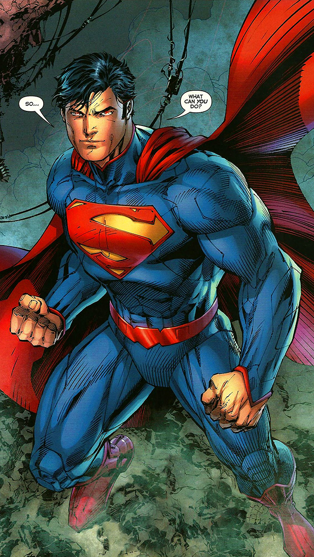 Superman Ic Book iPhone Wallpaper