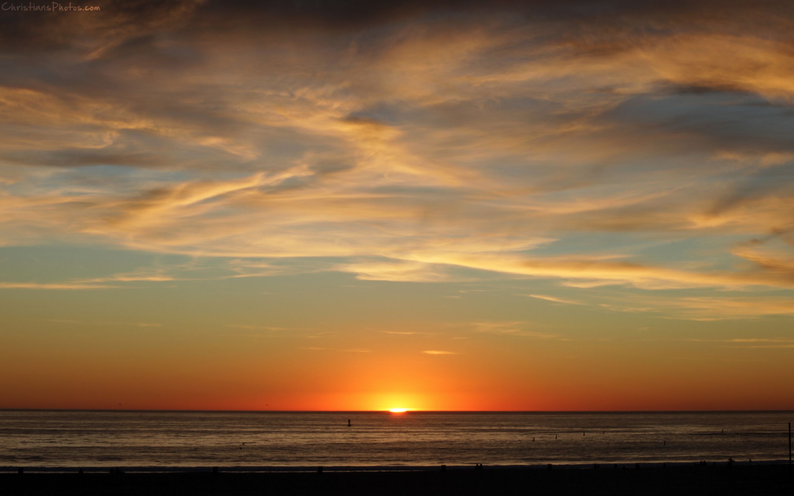 Santa Monica Beach Sunset Desktop Wallpaper I Heart