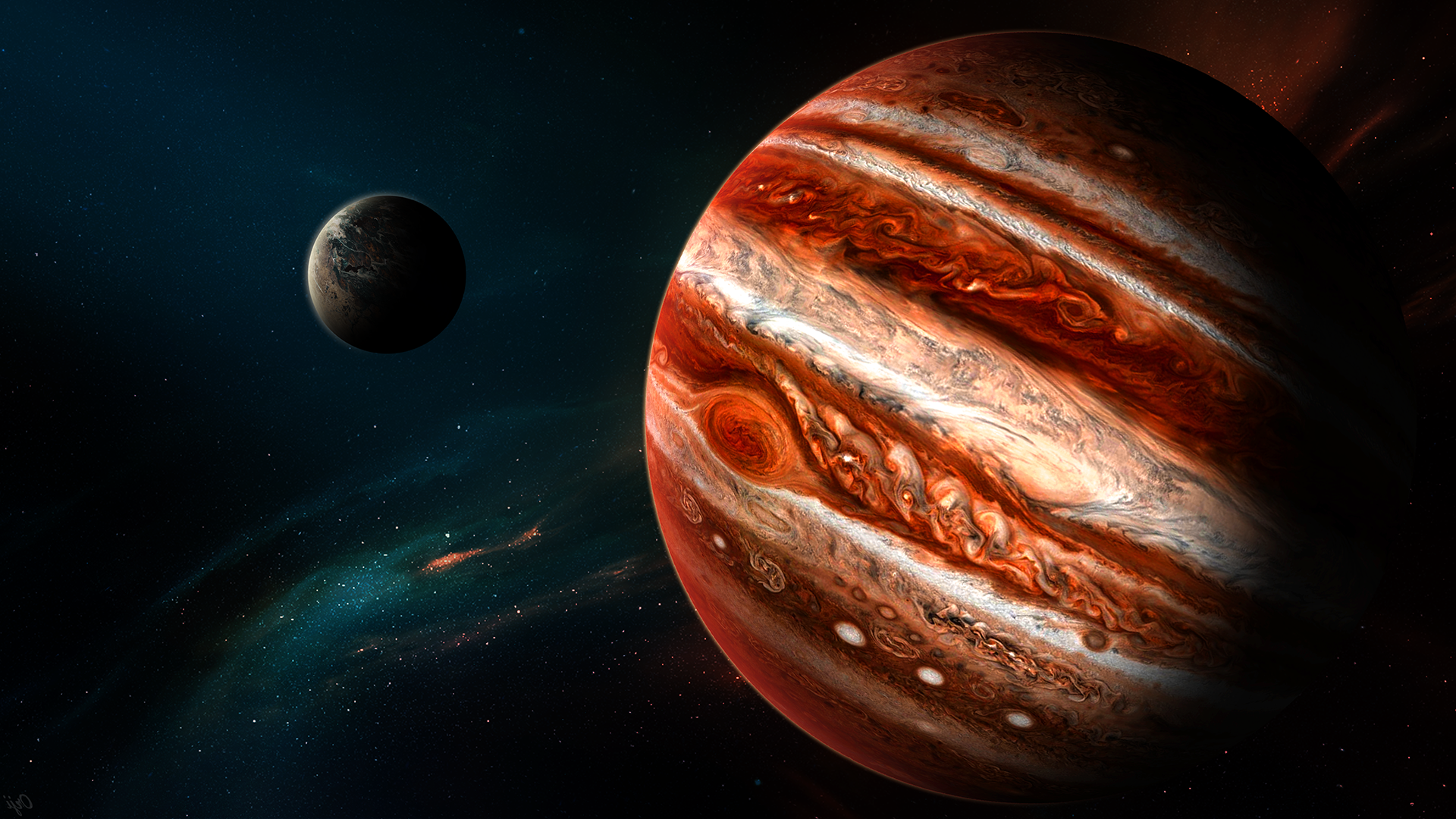 fantasy Art Space Planet Jupiter Space Art Wallpapers