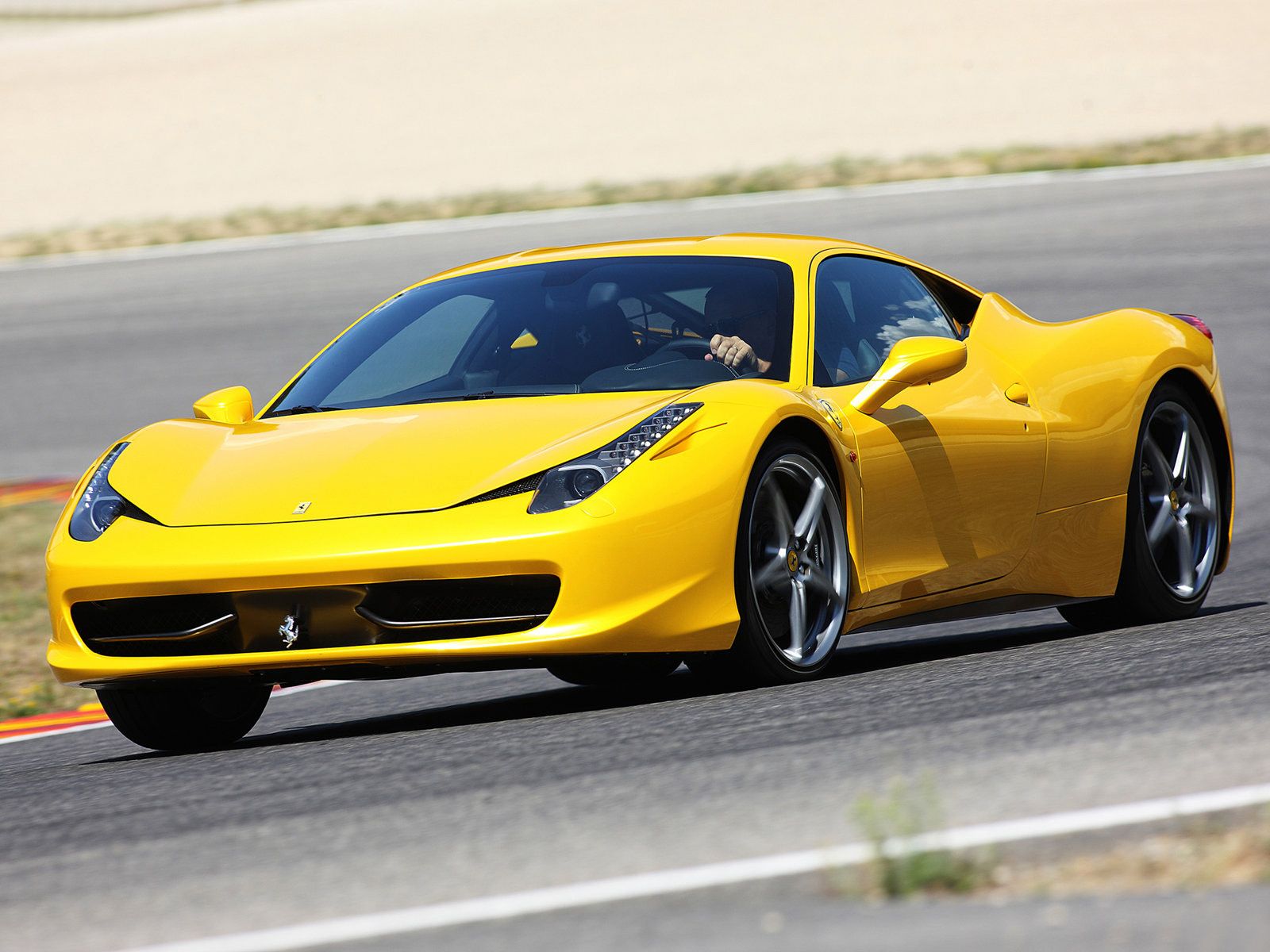 Yellow Car Italia Ferrari Photo
