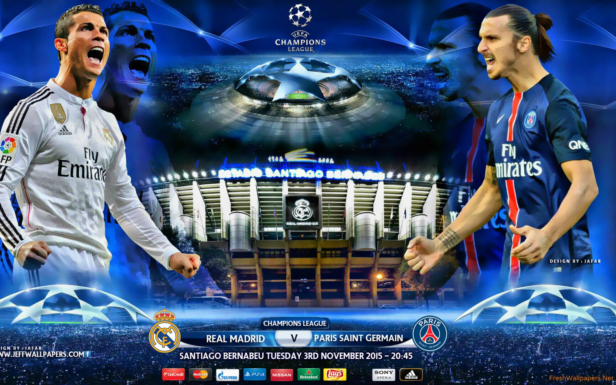 Real Madrid V Psg Champions League Wallpaper