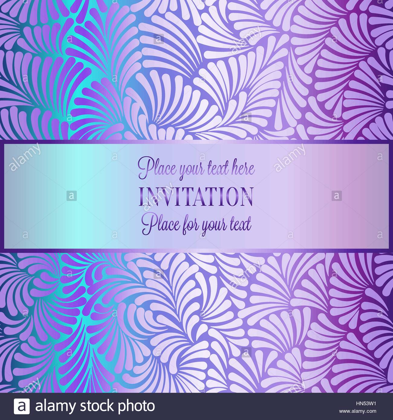 Romantic Background With Antique Luxury Mint Green Purple And