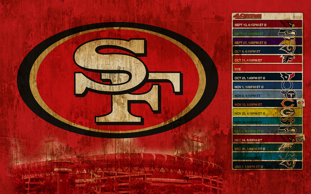 2009 49ers Schedule Wallpaper   a photo on Flickriver