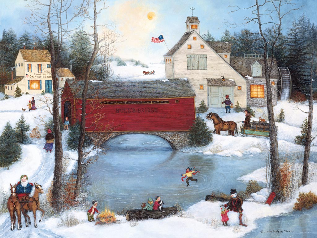 Art Illustrations Nelson Stocks Folk Calendar Christmas Arte Naive