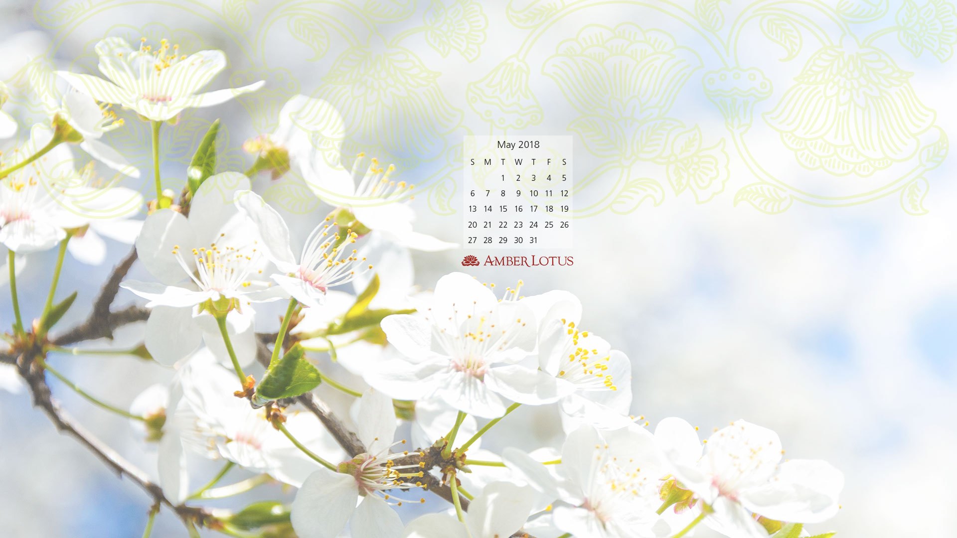Desktop Wallpaper Calendar May To Amber