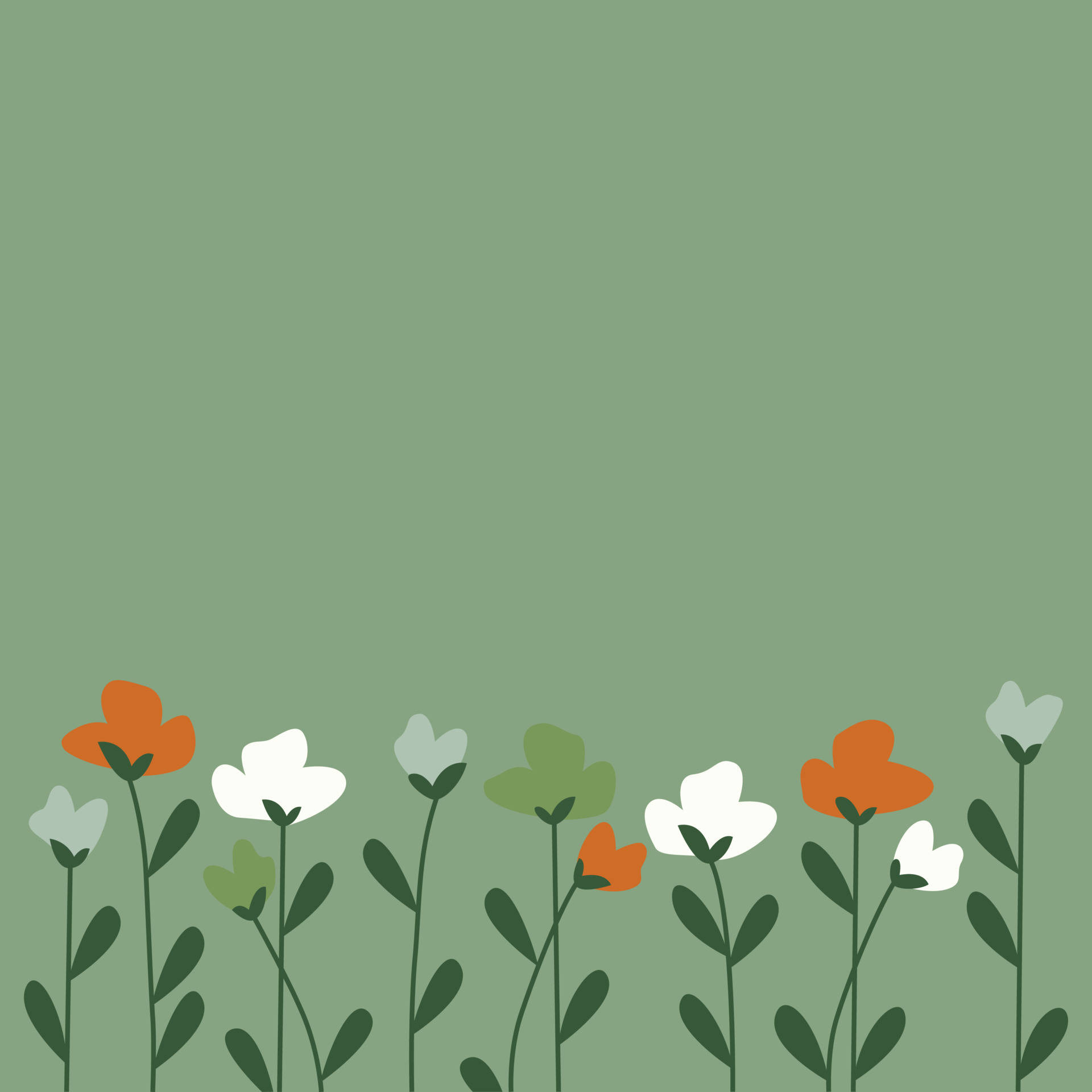 Minimalist Flower Computer Wallpaper