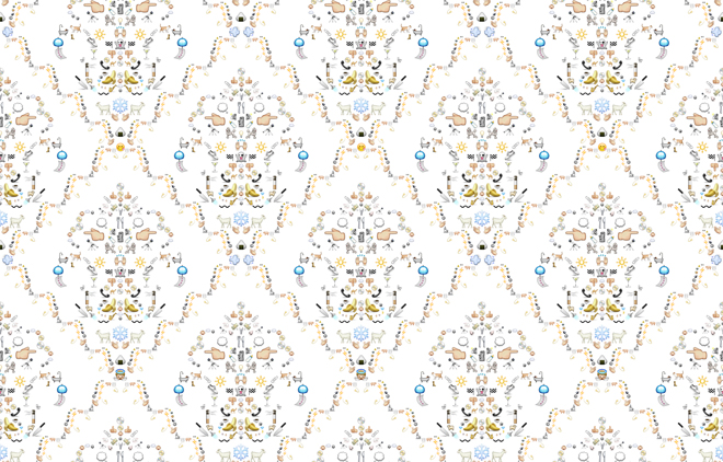 Burt S Patterned Wallpaper Is Made From Emoji Image Zoe