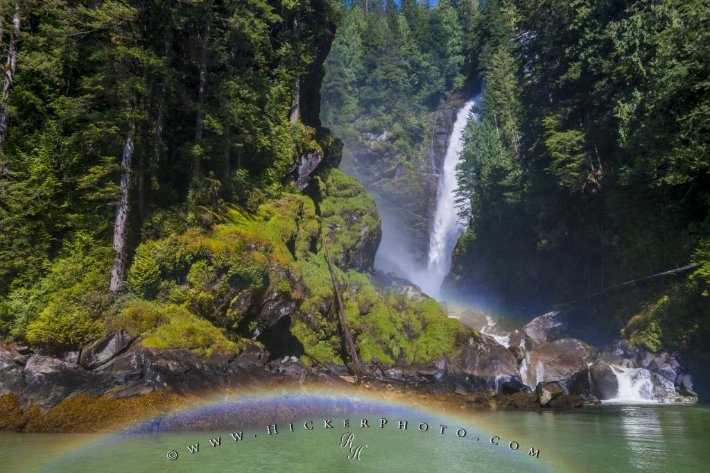 Wallpaper Background Rainbow Millard Creek Waterfall