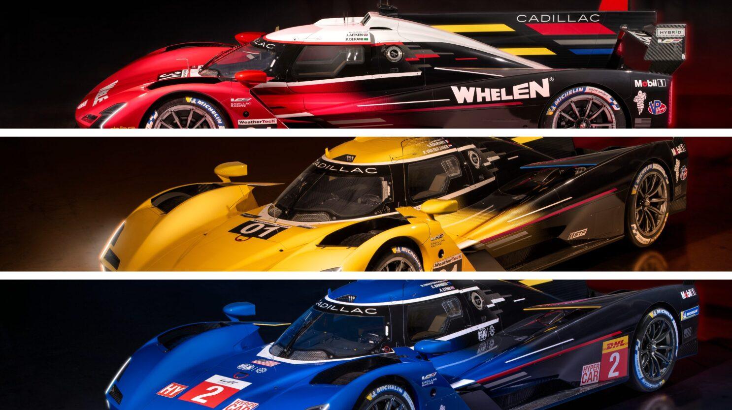 Cadillac Unveils Paint Schemes For V Lmdh Prototype Cars In Rolex