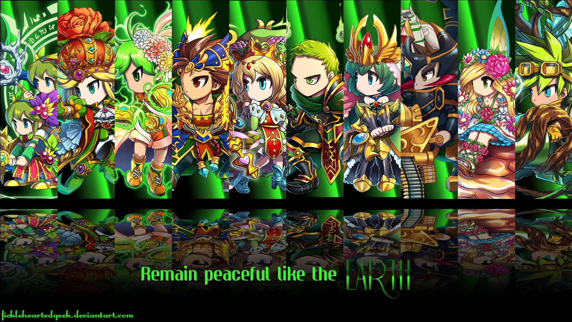 Brave Frontier Earth Units Wallpaper By Fickleheartedgeek On