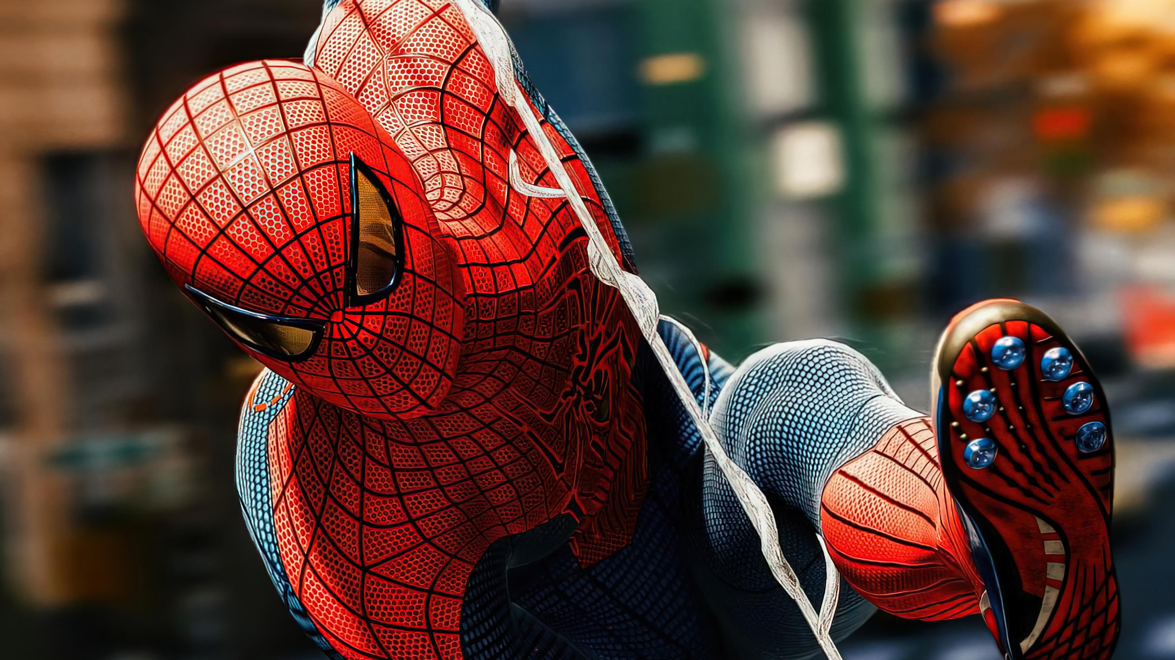 Spider Man Web Swing Peter Parker HD 4k Wallpaper