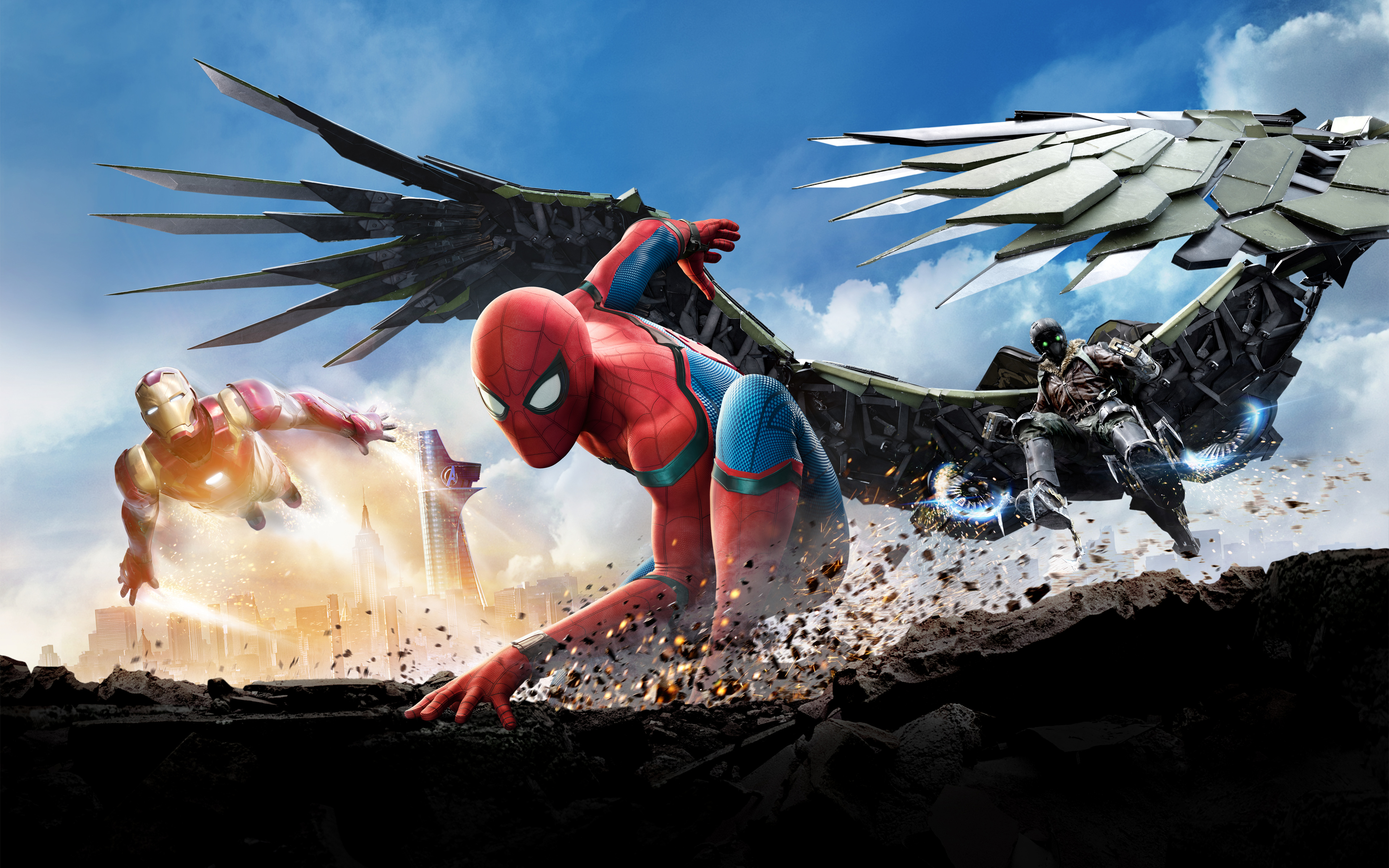 Spider Man Homeing 4k Ultra HD Wallpaper Background Image
