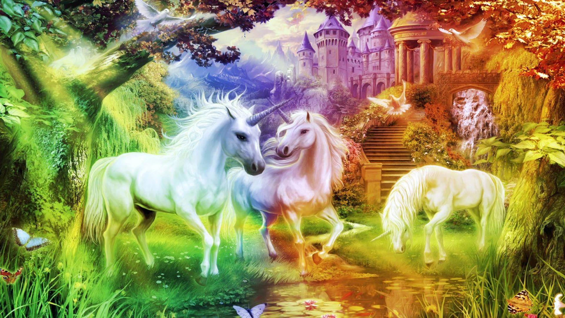 Rainbow Unicorn Kingdom Wallpaper Hq Desktop