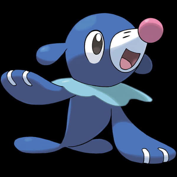 Popplio Playing With A Water Balloon Wallpaper