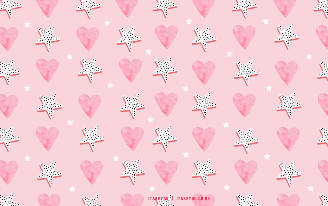  Cute Valentines Day Wallpaper Ideas Pink Heart Star I
