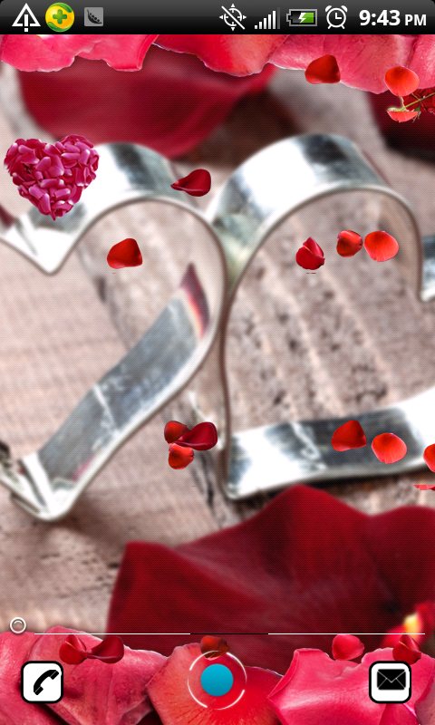 Android Live Wallpaper Valentine Day Hearts Love