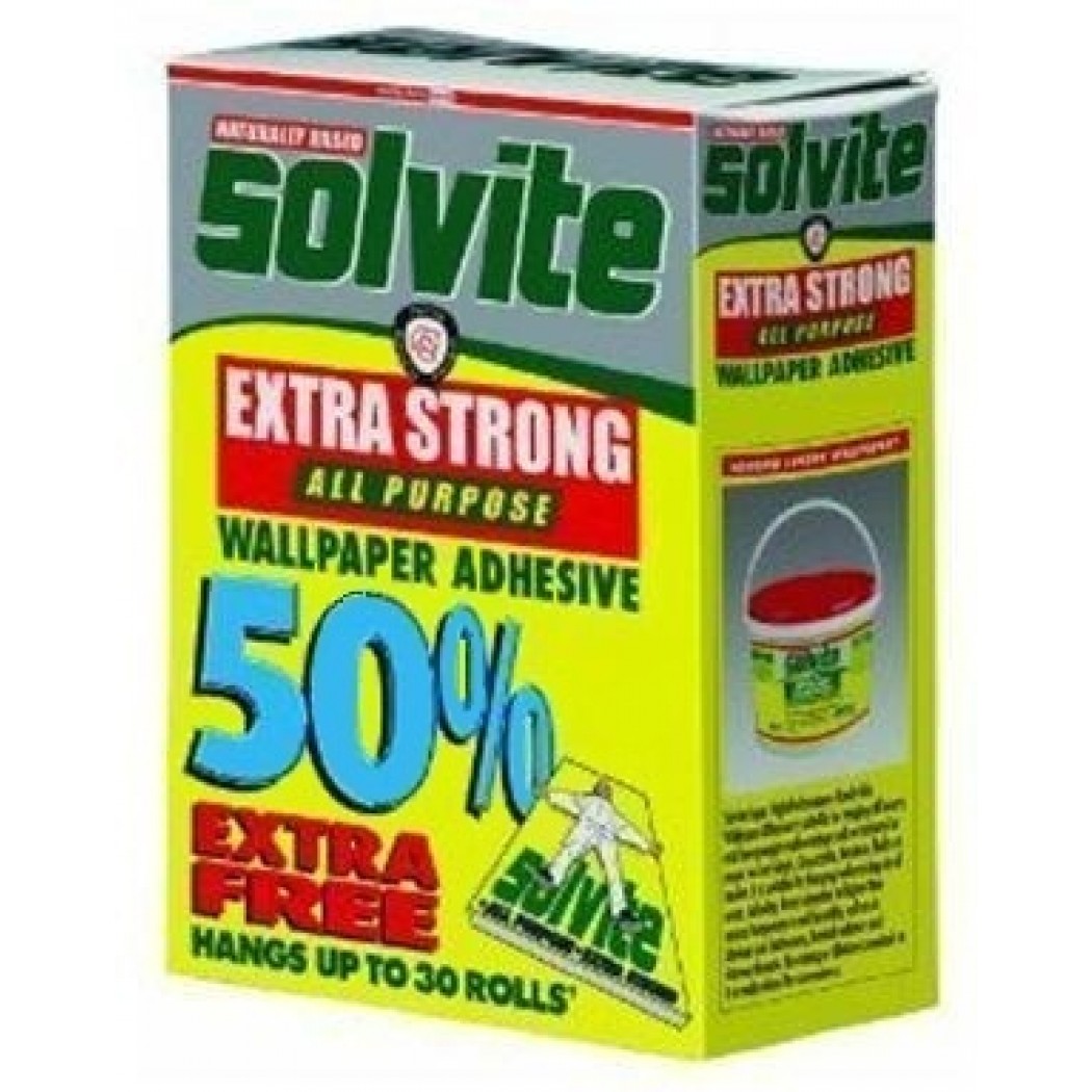 Free download reviewing Solvite Extra Strong Wallpaper Paste Trade Box