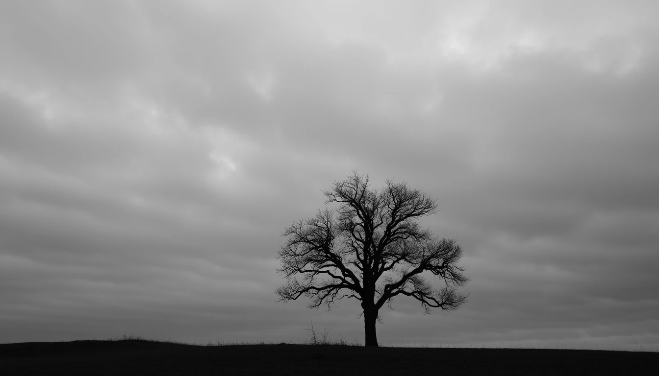 Sad Black And White Wallpaper
