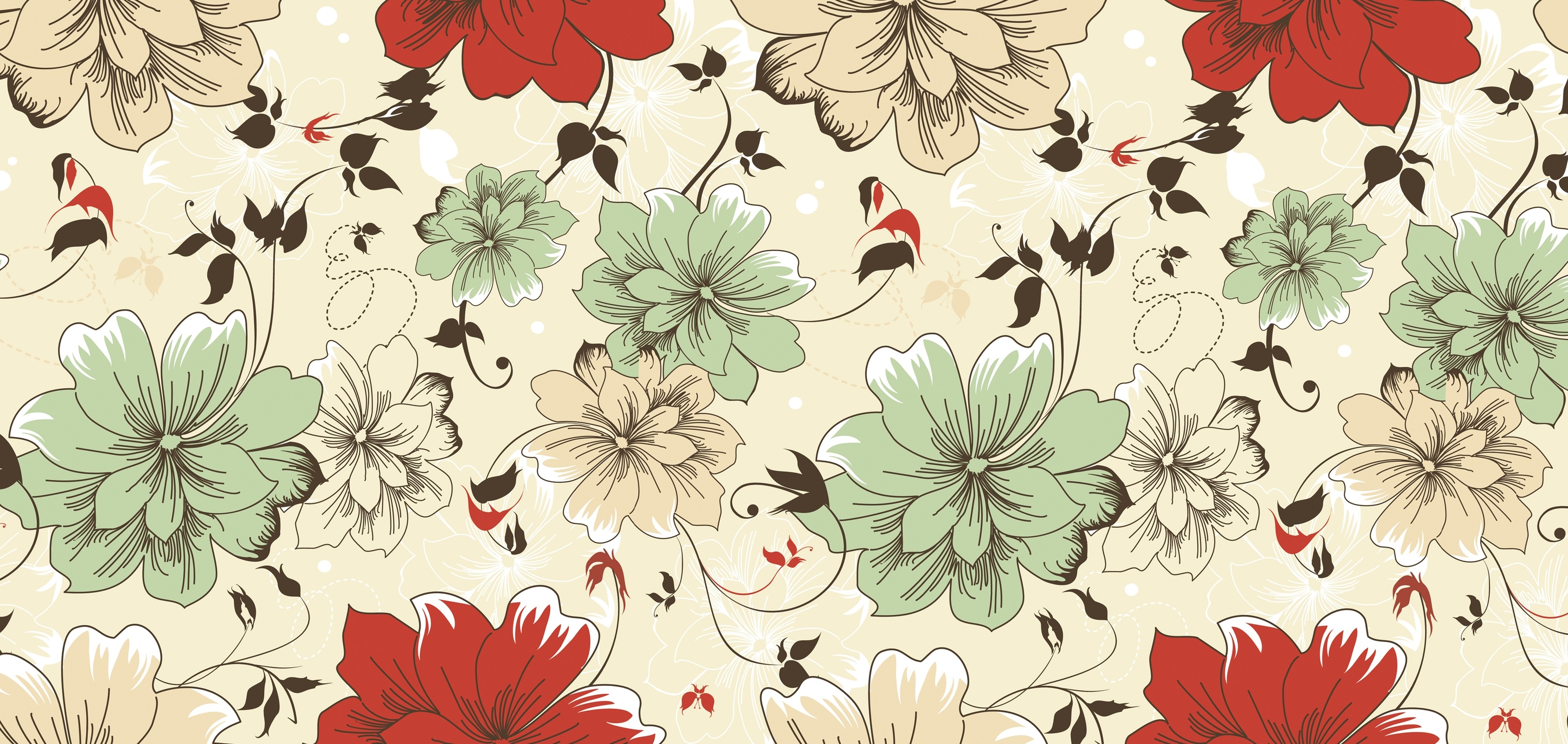 Floral Wallpaper Patterns Grasscloth