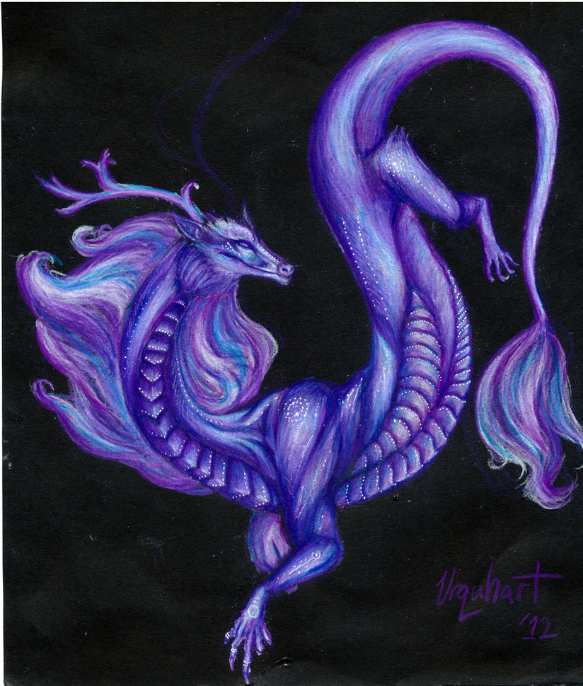 Purple Dragon By Ladylivia