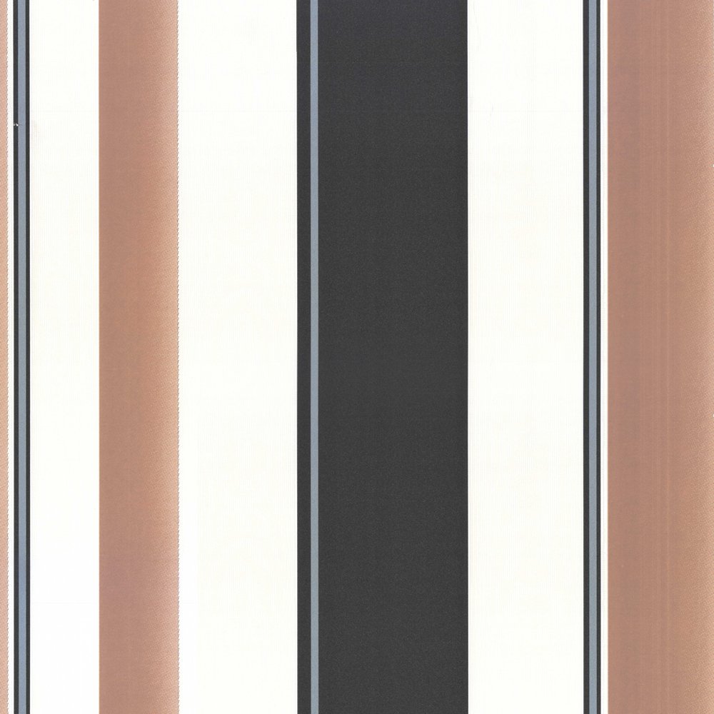 Erismann Poppy Striped Wallpaper Latte Beige Cream Black 8995 15 1000x1000