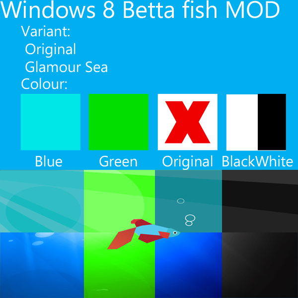 Windows Betta Fish Mod By Fadlycms Smartthink