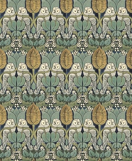  Voysey during the Arts and Crafts Movement pattern wallpaper myt