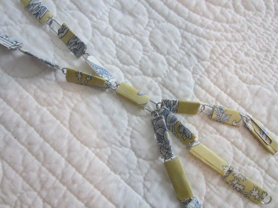 Yellow Blue French Toile Wallpaper Tassle By Beingdesigns