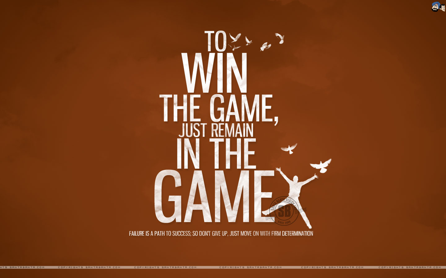 Motivational Wallpaper On Winning To Win The Game Dont Give Up