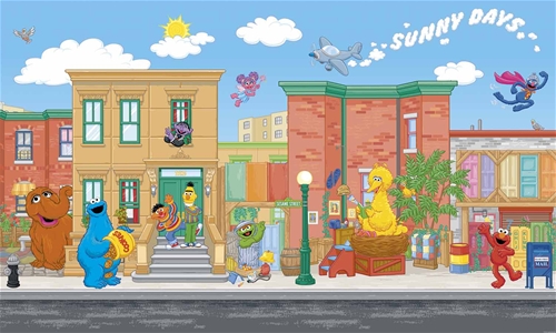 Sesame Street Wallpaper Mural